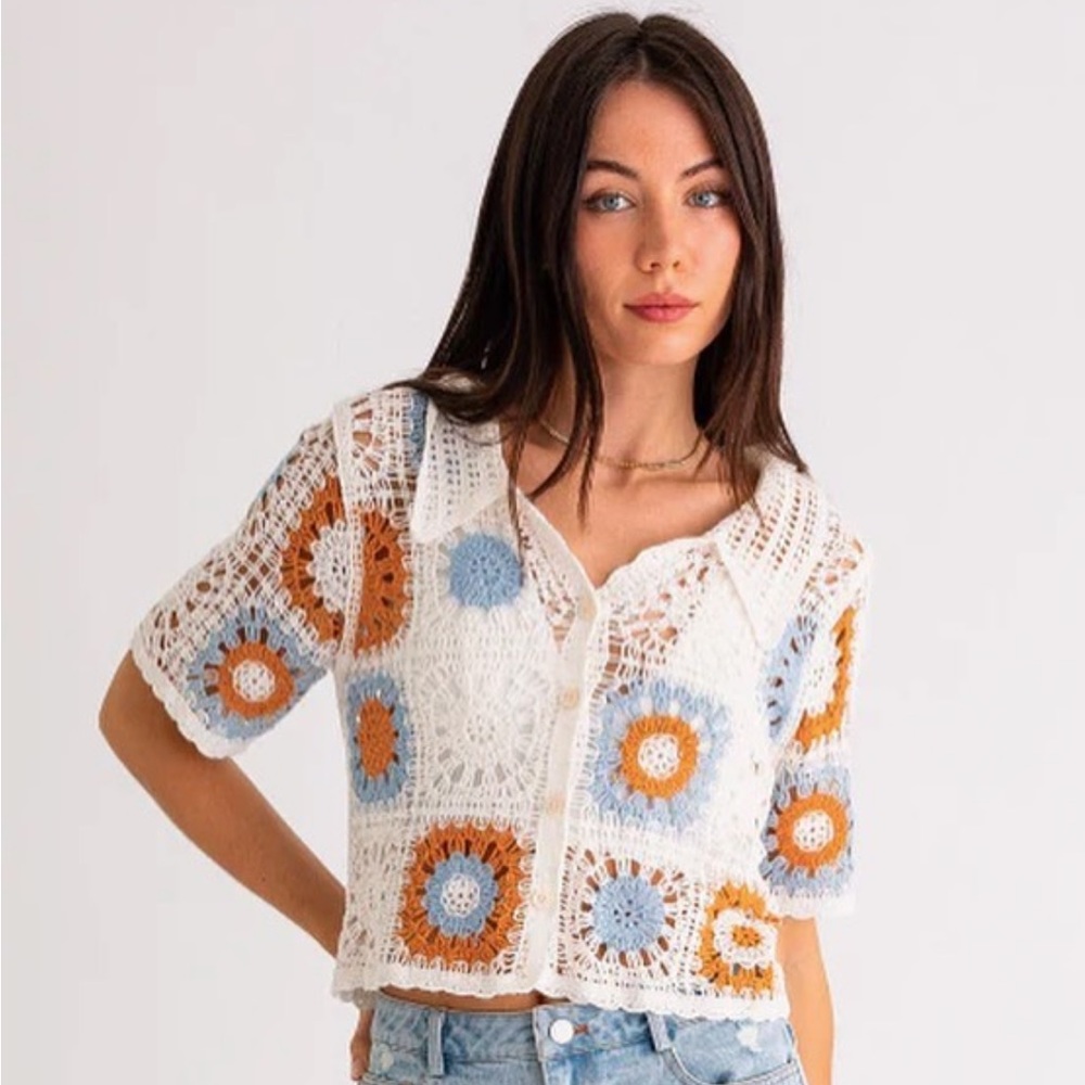 Crocheted beach top